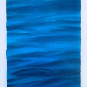 Painting titled "Blue ocean" by Maria Bobrovskaya, Original Artwork, Oil