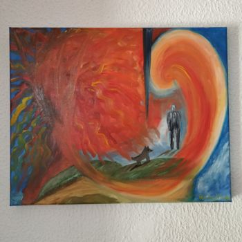 Malerei mit dem Titel ""Dreams II"" von Maria C. Cristina, Original-Kunstwerk, Öl