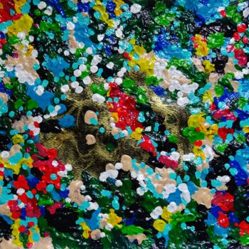 "Fragmentos de unive…" başlıklı Tablo Maria Cielo tarafından, Orijinal sanat, Akrilik Plastik cam üzerine monte edilmiş