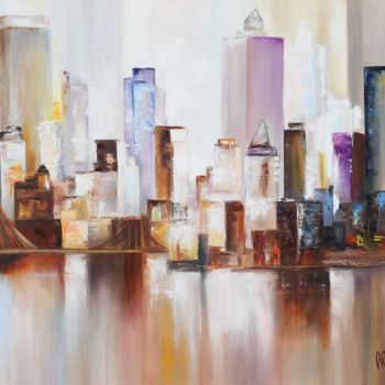 Painting titled "New-York.jpg" by Marie Cutillas, Original Artwork, Oil
