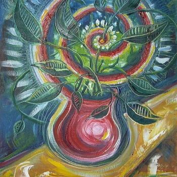 Malarstwo zatytułowany „Alien flower” autorstwa Maria Dimitrova, Oryginalna praca