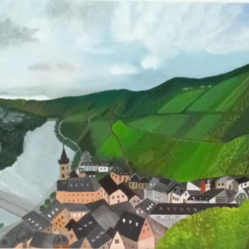 Pintura titulada "Mosel" por María Dolores Parada Cordal, Obra de arte original, Acrílico Montado en Panel de madera