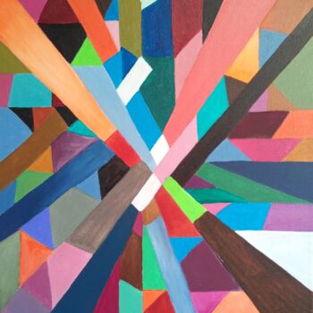 Painting titled "Constrastes" by María Dolores Parada Cordal, Original Artwork, Acrylic Mounted on Wood Panel