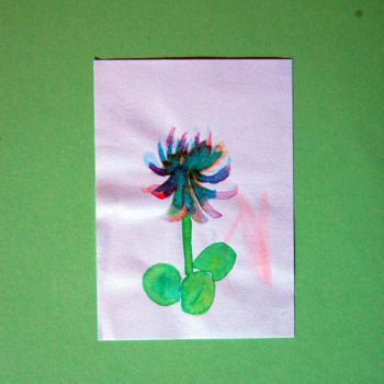 Zeichnungen mit dem Titel "flor-e-verde-2.jpg" von Maria Eduarda Machado, Original-Kunstwerk, Tinte