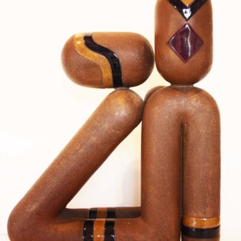 Sculpture titled "dedoublement-4.jpg" by Maria Elena Thiery, Original Artwork, Ceramics