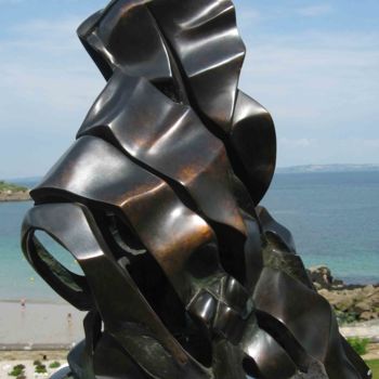 Скульптура под названием "bain-du-crepuscule-…" - Maria Elena Thiery, Подлинное произведение искусства, Металлы