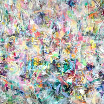 Malarstwo zatytułowany „Blooming colours” autorstwa Maria Esmar, Oryginalna praca, Akryl