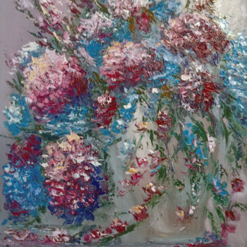 Картина под названием "Colour explosion" - Maria Galan, Подлинное произведение искусства, Масло Установлен на Деревянная рам…