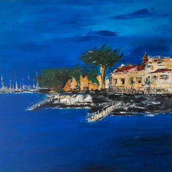 Malerei mit dem Titel "Cascais, Portugal" von Maria Godinho, Original-Kunstwerk, Acryl