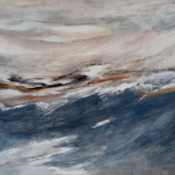 Картина под названием "Wave" - Мария Гомон, Подлинное произведение искусства, Акрил