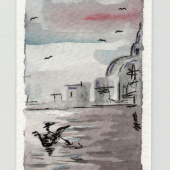 Peinture intitulée "Venice - Venezia#6" par Maria Grazia Sabella, Œuvre d'art originale, Aquarelle