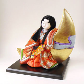 Sculpture intitulée "Kaguya - moon Princ…" par Maria Ilnitskaya, Œuvre d'art originale, Céramique
