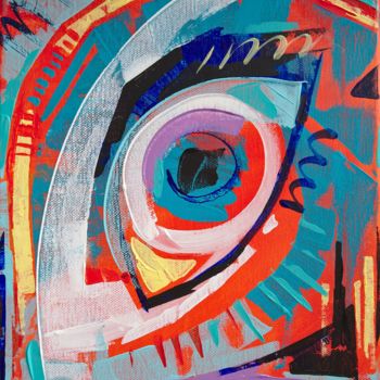 Картина под названием "Oracle" - Maria Iurkova, Подлинное произведение искусства, Акрил Установлен на Деревянная рама для но…