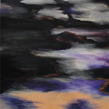 Painting titled "Hyperion's sky/ Неб…" by Mariia Ivanova, Original Artwork, Acrylic