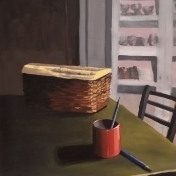Pintura intitulada "Un lápiz" por María José Ñíguez, Obras de arte originais, Óleo