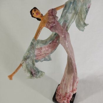 Sculpture intitulée "Bailando un vals" par Marìa Josè Piñas (Piñas), Œuvre d'art originale, Papier