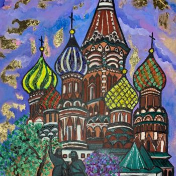 Painting titled "My Moscow" by Maria Klimova, Original Artwork, Oil