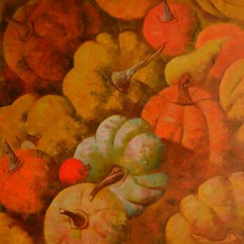 Pittura intitolato "Abundance" da Maria Kniazeva, Opera d'arte originale, Olio
