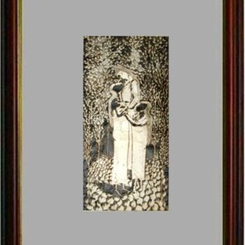 Printmaking titled "07 - Figuras" by Maria Lucia Pacheco, Original Artwork, Xylography