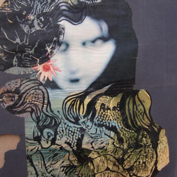 Druckgrafik mit dem Titel "obra 038 - Mulher" von Maria Lucia Pacheco, Original-Kunstwerk, Gravur