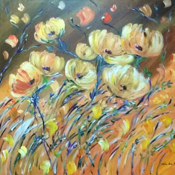 Pintura titulada "Flores para recibir…" por Bascoy, Obra de arte original
