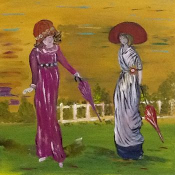 Pintura intitulada "A mis hermanas" por Bascoy, Obras de arte originais