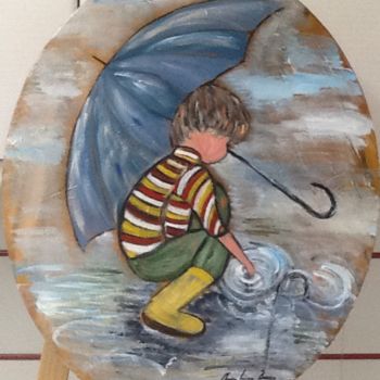 Pintura titulada "El juego del agua" por Bascoy, Obra de arte original, Acrílico