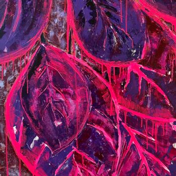 Картина под названием "Mars cold morning" - Maria Miller, Подлинное произведение искусства, Акрил Установлен на Деревянная р…