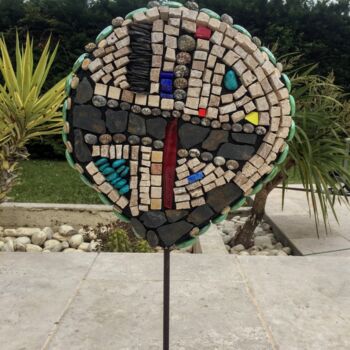 Escultura titulada "Hard Rock & Co" por Maria Mosaics, Obra de arte original, Mosaico