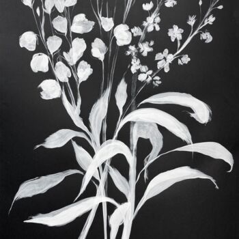 Pintura titulada "Fiori bianchi" por Maria Paola Grifone, Obra de arte original, Acrílico