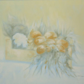 Картина под названием "I frutti di natura…" - Maria Paola Remondini, Подлинное произведение искусства, Масло