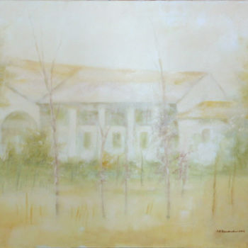 Painting titled "Cascina lombarda -…" by Maria Paola Remondini, Original Artwork