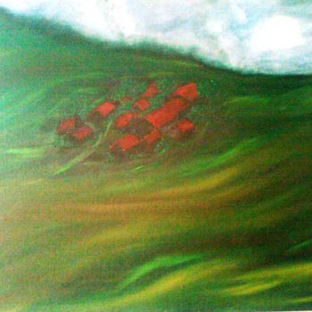 Painting titled "valley.jpg" by Maria Ribeiro, Original Artwork