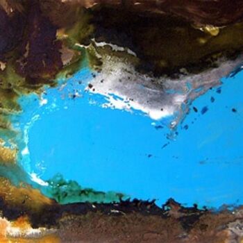 Pintura titulada "Cuadro azul dos" por Maria Rosa Astorga, Obra de arte original
