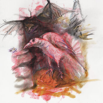 "Astonishment" başlıklı Tablo Maria Shedrina tarafından, Orijinal sanat, Mum boya