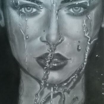Drawing titled "water" by Maria Teresa Napolitano, Original Artwork, Graphite