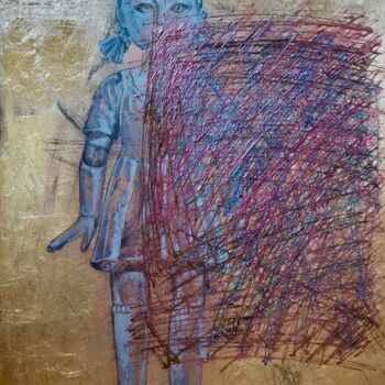 Картина под названием "Girl" - Maria&Vadim Lipovsky, Подлинное произведение искусства, Акрил Установлен на Деревянная рама д…