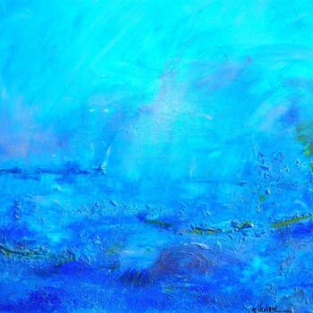 Peinture intitulée "entre ciel et mer 1" par Maria Valverde, Œuvre d'art originale