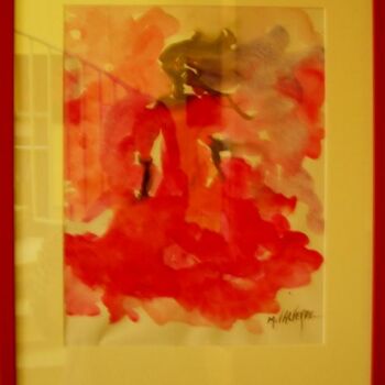 Painting titled "FLAMENCO" by Maria Valverde, Original Artwork