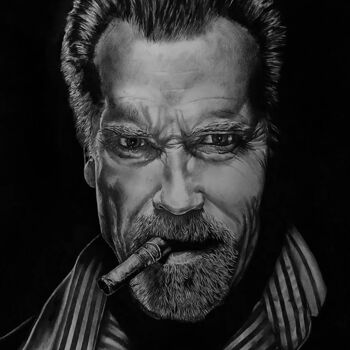 Rysunek zatytułowany „Portrait of Arnold…” autorstwa Мария Власенко, Oryginalna praca, Ołówek