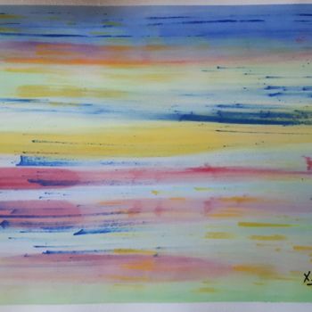 Painting titled "Abstract 7" by Maria Xavier Alves (XAM), Original Artwork, Acrylic