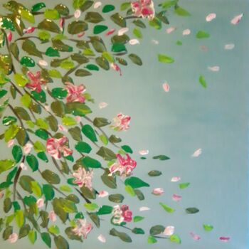 Painting titled "Summer Flowers vibes" by Maria Xavier Alves (XAM), Original Artwork, Acrylic