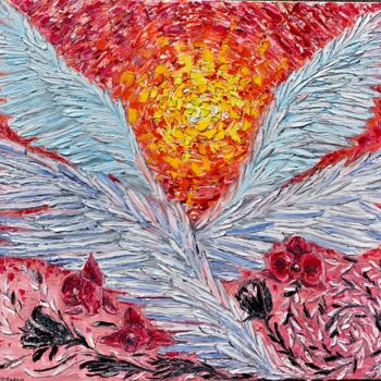 Картина под названием "Angel wings" - Maria Zasidkovych (Mariia), Подлинное произведение искусства, Масло