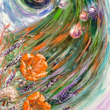 Картина под названием "Colored infinity" - Maria Zasidkovych (Mariia), Подлинное произведение искусства, Масло Установлен на…