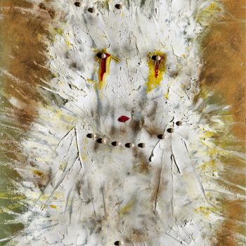 Pittura intitolato "Coniglio" da Bazzanella, Opera d'arte originale, Acrilico