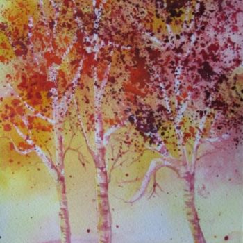 Peinture intitulée "Couleurs d'automne" par Maria Bourdon, Œuvre d'art originale