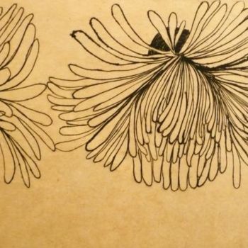 印花与版画 标题为“une fleur et demi” 由María Chillón, 原创艺术品