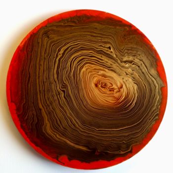 Painting titled "Timber rings #artis…" by Maria Esteves, Original Artwork, Acrylic
