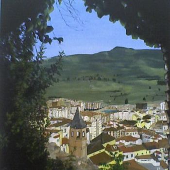 Painting titled "Velez desde la fort…" by J.Arias, Original Artwork, Oil