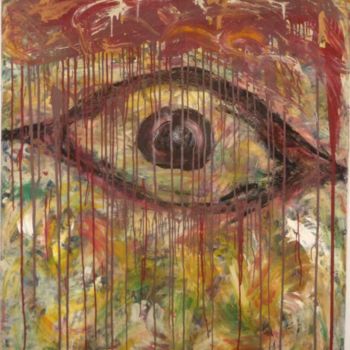 Peinture intitulée "Mi ventana" par Angelica Davila, Œuvre d'art originale, Acrylique